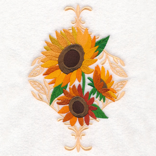 Lush Damask Sunflowers