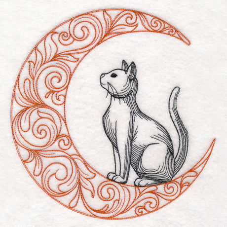 Boo-tiful Halloween - Cat in Moon