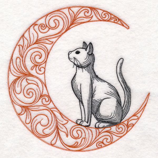 Boo-tiful Halloween - Cat in Moon