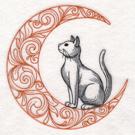 Boo-tiful Halloween - Cat in Moon