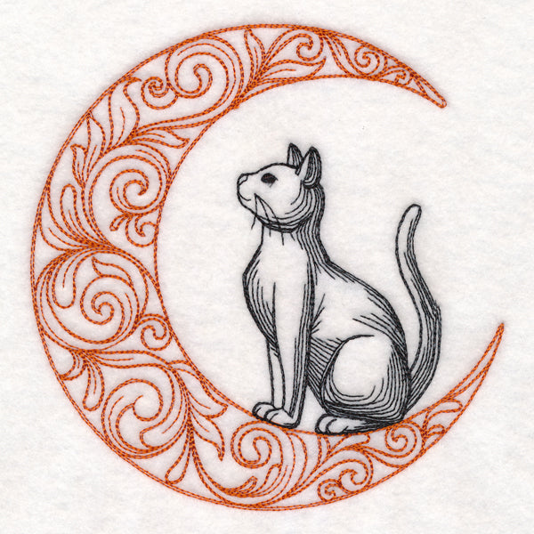 Boo-tiful Halloween - Cat in Moon