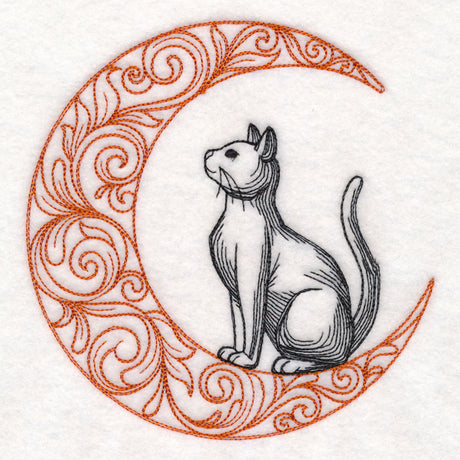 Boo-tiful Halloween - Cat in Moon