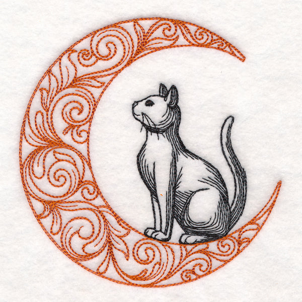 Boo-tiful Halloween - Cat in Moon