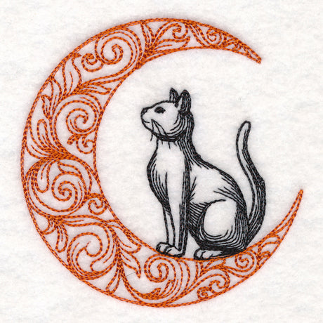 Boo-tiful Halloween - Cat in Moon