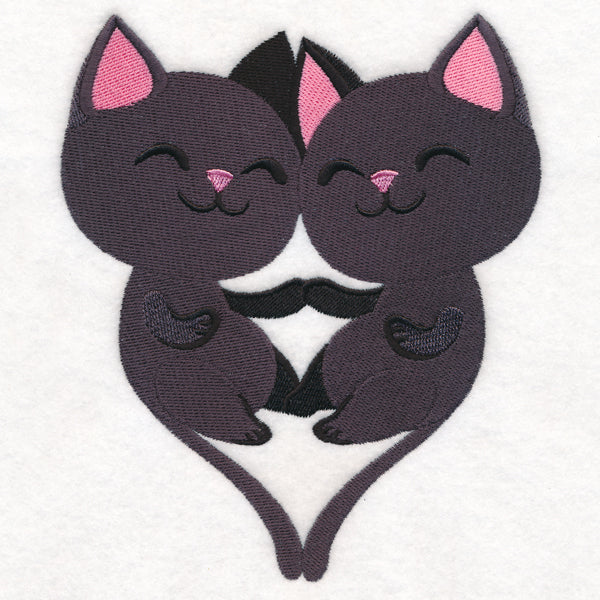 Sweet Snuggling Cats