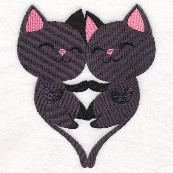 Sweet Snuggling Cats