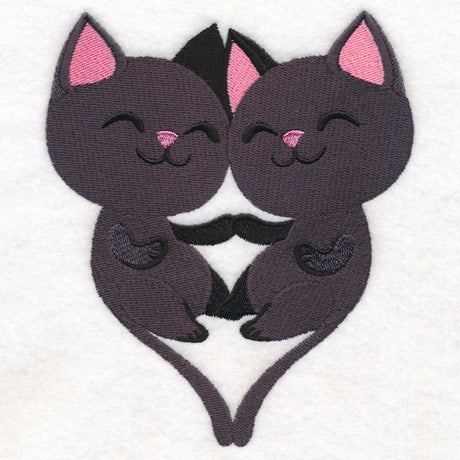 Sweet Snuggling Cats