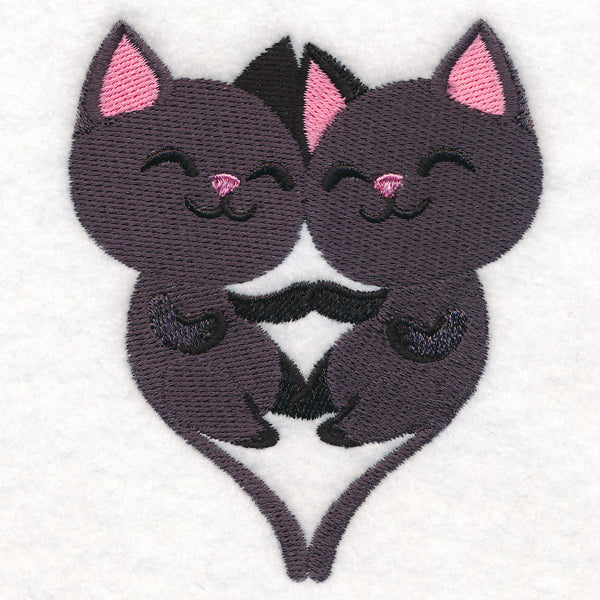 Sweet Snuggling Cats