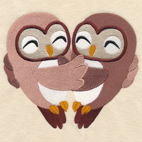 Sweet Snuggling Owls