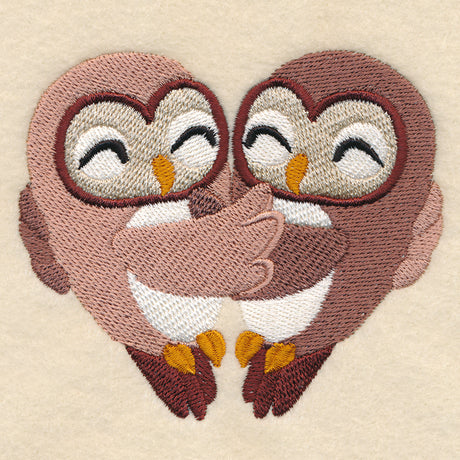 Sweet Snuggling Owls
