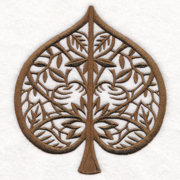 Folk Cut Cottonwood Leaf