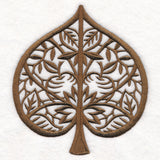 Folk Cut Cottonwood Leaf