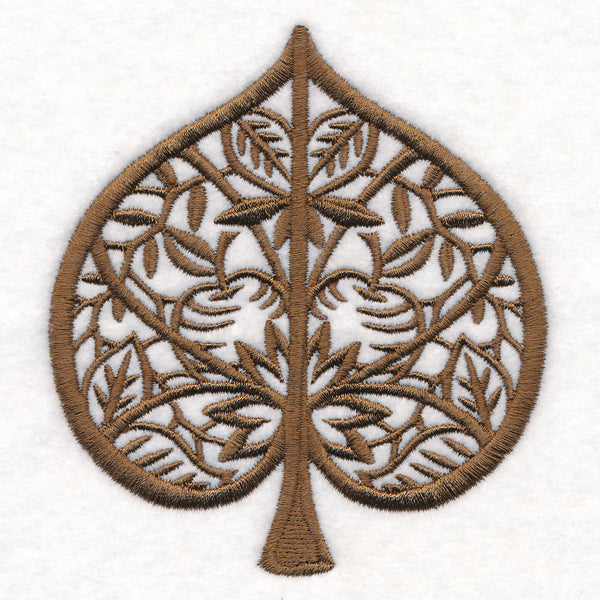 Folk Cut Cottonwood Leaf