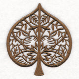 Folk Cut Cottonwood Leaf