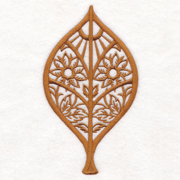 Folk Cut Elm Leaf