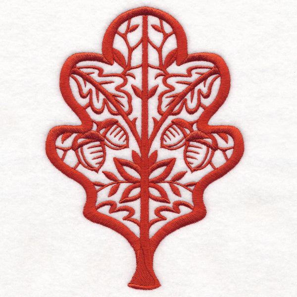 Folk Cut Oak Leaf
