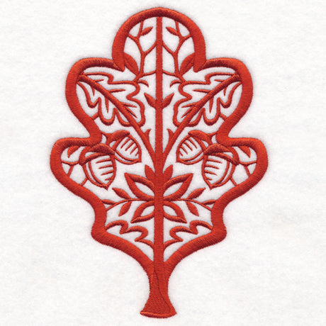 Folk Cut Oak Leaf