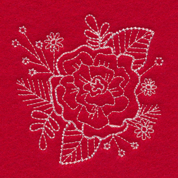 Blissful Carnation Accessory (Whitework)