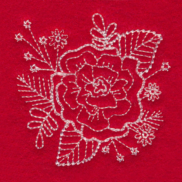 Blissful Carnation Accessory (Whitework)