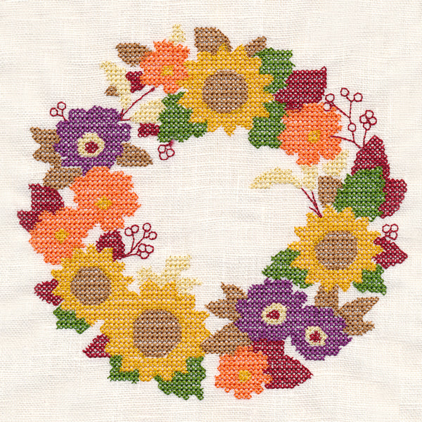 Autumn Wreath (Cross Stitch)