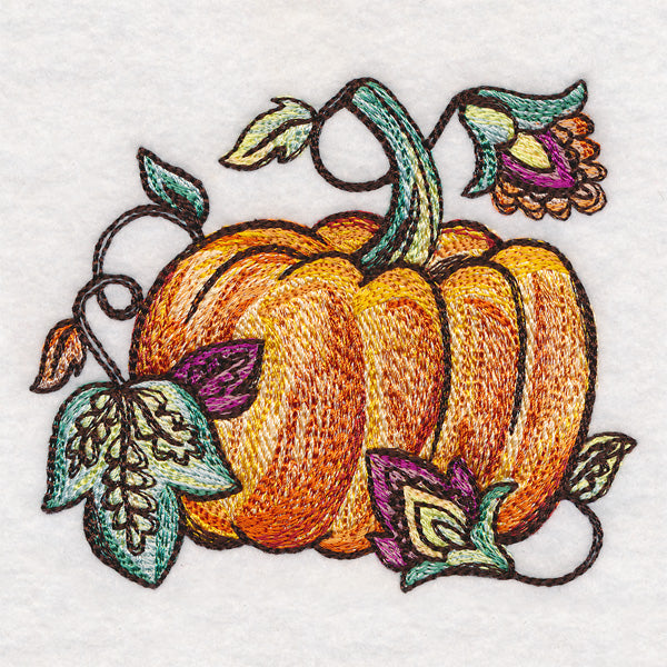 Painted Jacobean Pumpkin