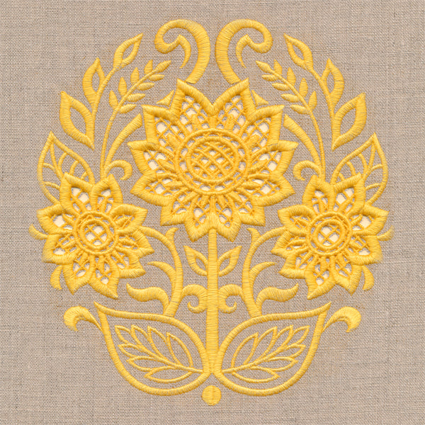 Sunflowers Feature (Cutwork)