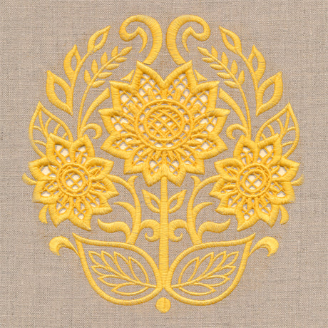 Sunflowers Feature (Cutwork)