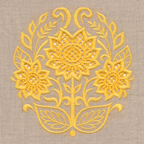 Sunflowers Feature (Cutwork)