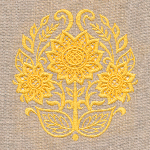 Sunflowers Feature (Cutwork)
