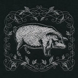 Framed Chalkboard Pig