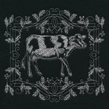 Framed Chalkboard Cow