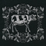 Framed Chalkboard Cow