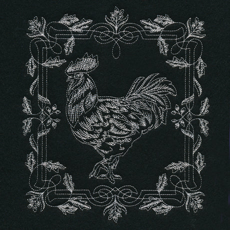 Framed Chalkboard Rooster