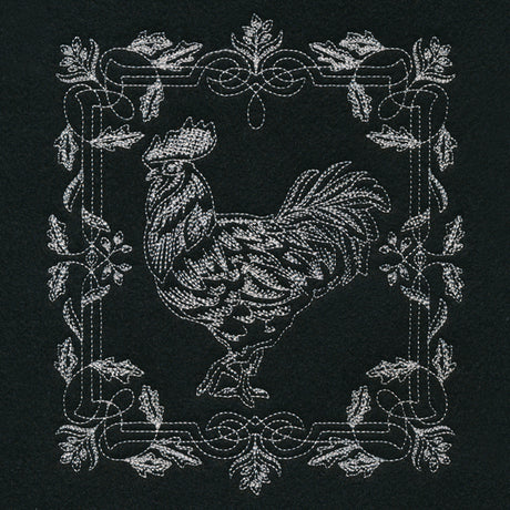 Framed Chalkboard Rooster