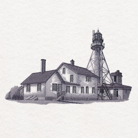 Whitefish Point Lighthouse Sketch (Michigan)