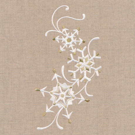 Golden Glamour Snowflakes