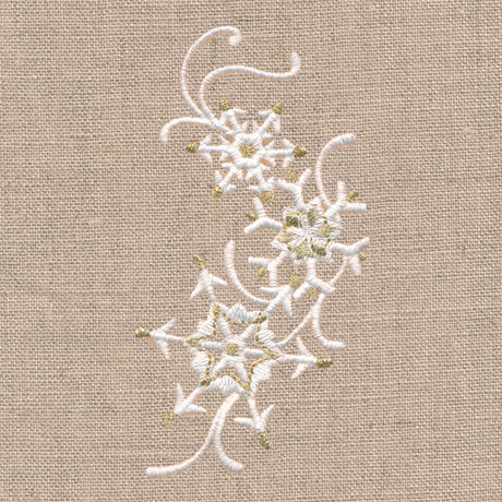 Golden Glamour Snowflakes