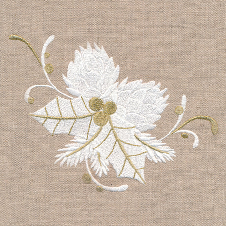 Golden Glamour Holly and Pinecones