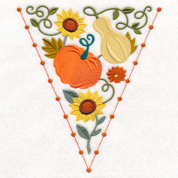 Autumn Bunting - Pumpkin and Gourd