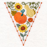 Autumn Bunting - Pumpkin and Gourd