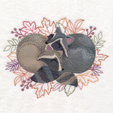 Autumn Cozy Cuddlers - Raccoons