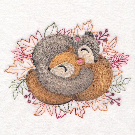 Autumn Cozy Cuddlers - Squirrels