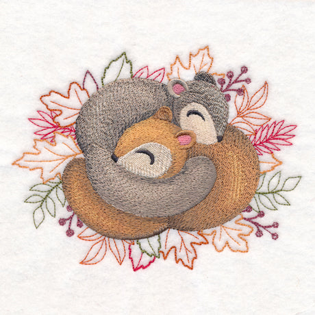 Autumn Cozy Cuddlers - Squirrels