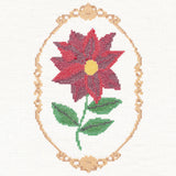 Poinsettia Cameo (Cross Stitch)