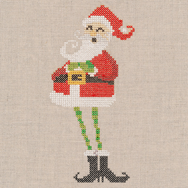 North Pole Navidad Santa Claus (Cross Stitch)