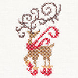 Frolicking Fancy Reindeer (Cross Stitch)