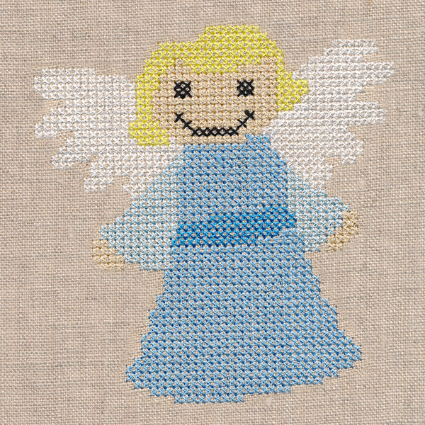Holy Night with Angel (Cross Stitch)