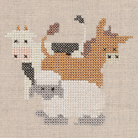 Silent Night with Stable Animals (Cross Stitch)