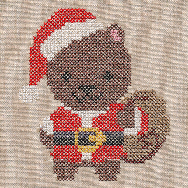 Santa Bear (Cross Stitch)