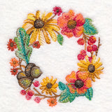 Autumn Floral Wreath in Watercolor